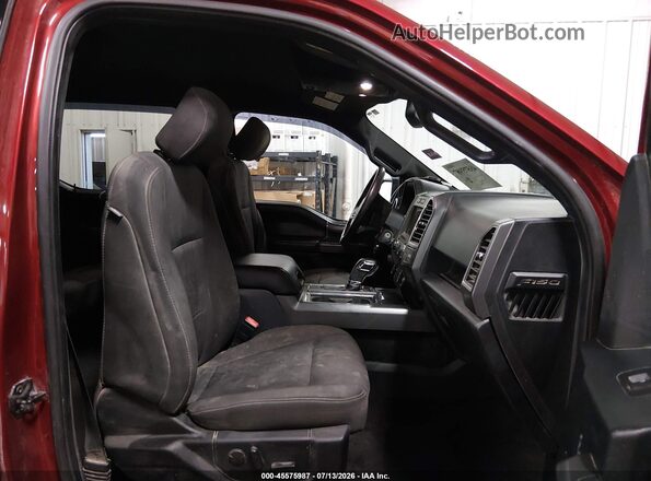 1FTEW1E46KFC56326 2019 FORD F150 Red Widok wnętrza z przodu