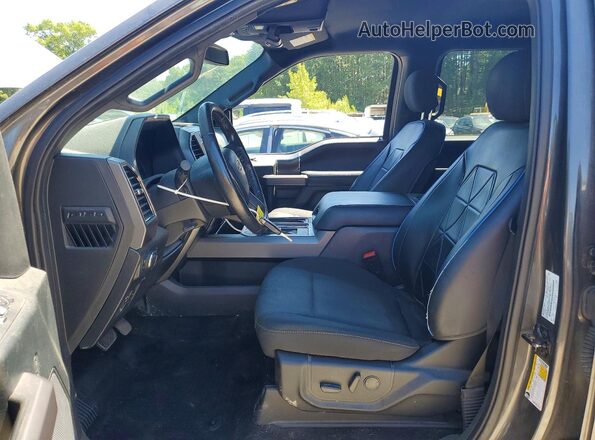 1FTEW1E46KKE62219 2019 FORD F150 Gray Front interior view