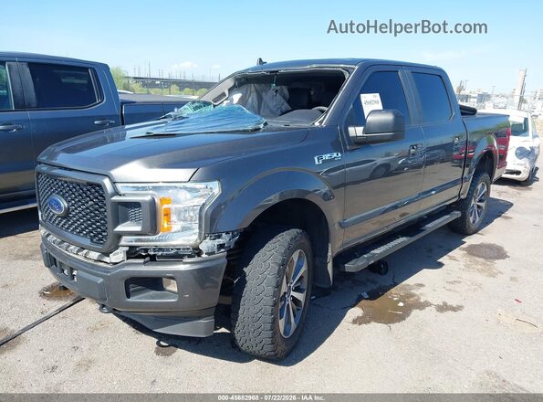 1FTEW1E46LKD19188 2020 FORD F150 Gray Առջևի ձախ երեք քառորդ տեսարան
