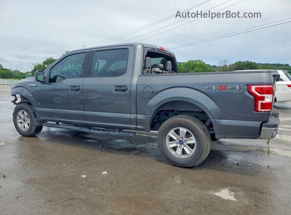 1FTEW1E47KFD09308 2019 FORD F150 Gray Trasero izquierdo