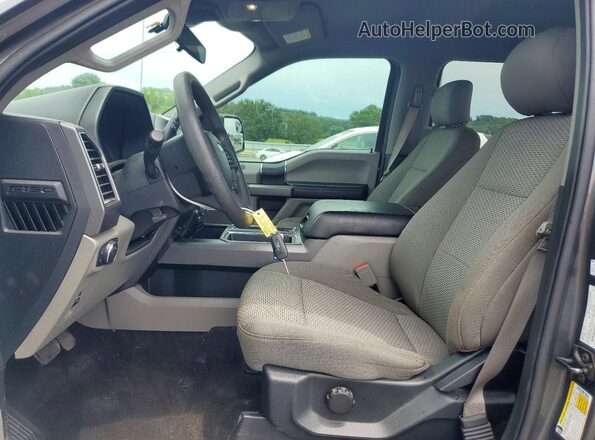 1FTEW1E47KFD09308 2019 FORD F150 Gray Vista interior delantera