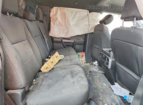 1FTEW1E47KKE63427 2019 FORD F150 Red Rear seats view