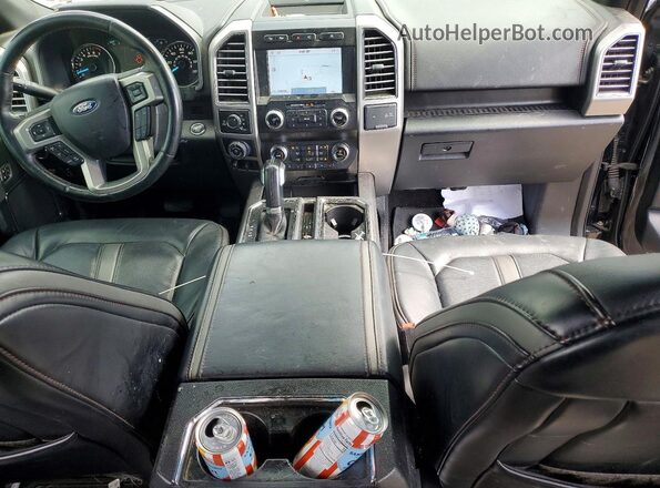 1FTEW1E47LFA76824 2020 FORD F150 Черный Вид панели приборов