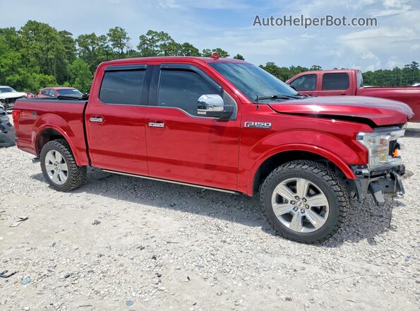 1FTEW1E48KFB45924 2019 FORD F150 Красный Передняя правая четверть