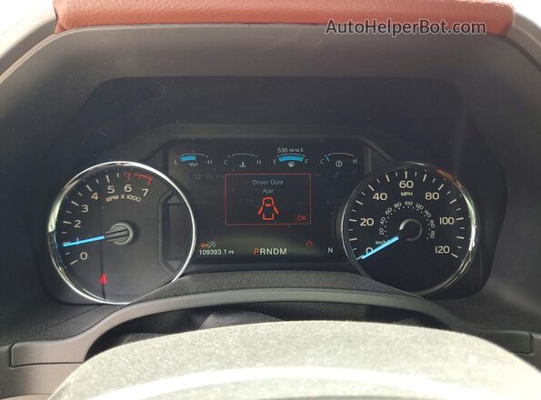1FTEW1E48KFB45924 2019 FORD F150 Красный Вид щитка приборов