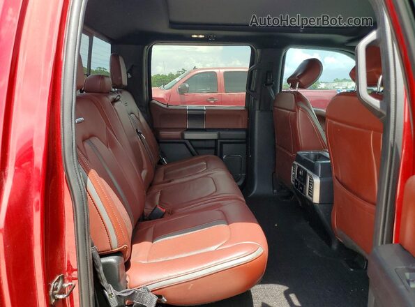 1FTEW1E48KFB45924 2019 FORD F150 Красный Вид задних сидений