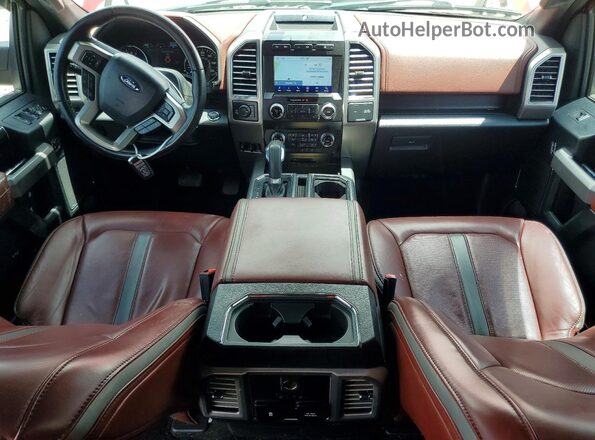 1FTEW1E48KFB45924 2019 FORD F150 Красный Вид панели приборов