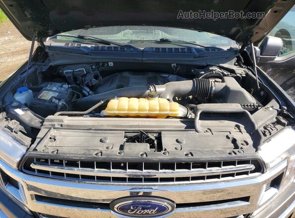 1FTEW1E48KFC84449 2019 FORD F150 Gray Вид задньої частини салону