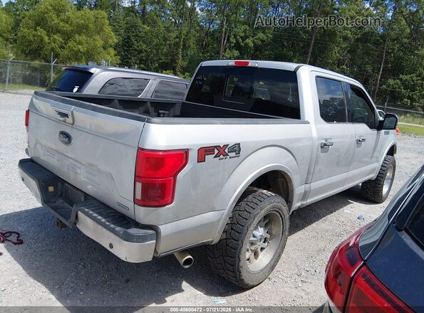 1FTEW1E48KKC75354 2019 FORD F150 Silver Trasero derecho