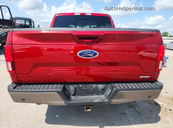 1FTEW1E48KKE06508 2019 FORD F150 Красный Вид сзади