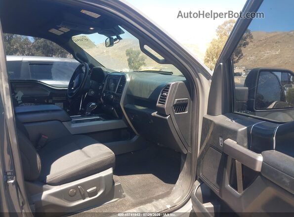 1FTEW1E48LFC23586 2020 FORD F150 Gray Vista interior delantera