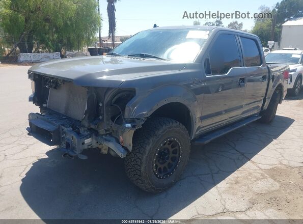 1FTEW1E48LFC23586 2020 FORD F150 Gray Vista tres cuartos delantera izquierda