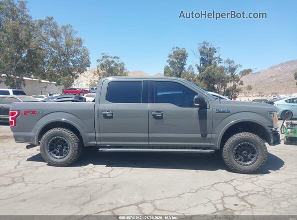 1FTEW1E48LFC23586 2020 FORD F150 Gray Vista interior de 360 grados