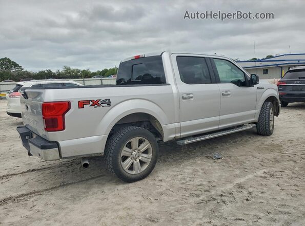 1FTEW1E49KFA54015 2019 FORD F150 Silver Trasero derecho