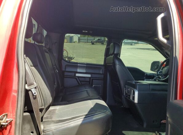 1FTEW1E49KFA97897 2019 FORD F150 Burgundy Rear seats view
