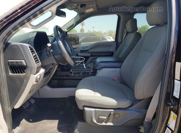1FTEW1E49KFB05285 2019 FORD F150 Фиолетовый Вид салона спереди