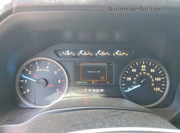 1FTEW1E49KFB05285 2019 FORD F150 Фиолетовый Вид щитка приборов