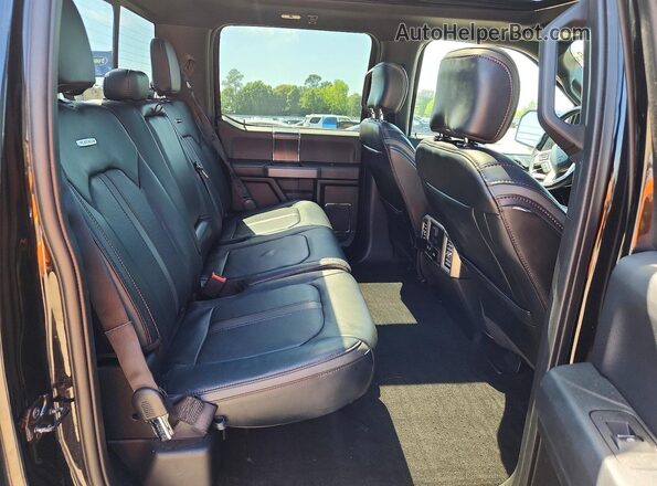 1FTEW1E49KFC22669 2019 FORD F150 Black Вид задніх сидінь