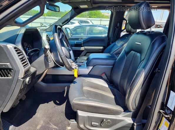 1FTEW1E49KFC22669 2019 FORD F150 Black Вид салону спереду