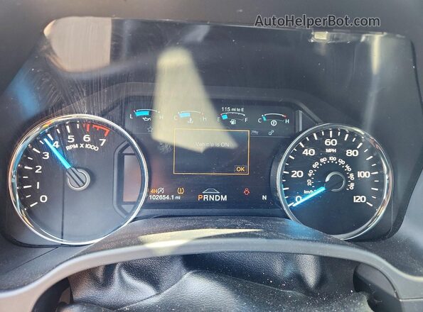 1FTEW1E49KFC22669 2019 FORD F150 Black Вид щитка приладів