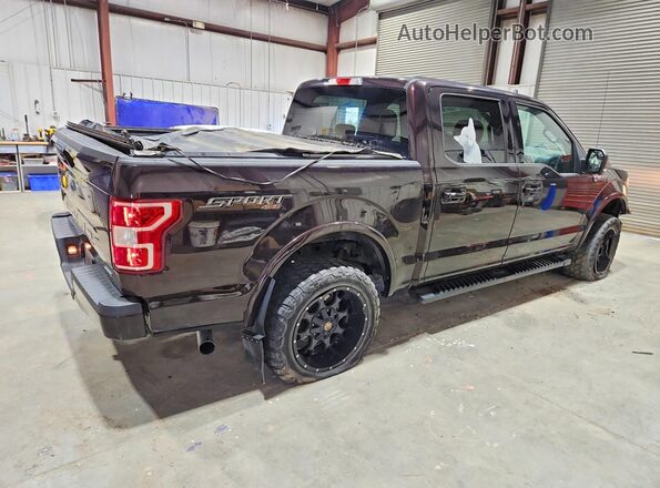 1FTEW1E49KFC36748 2019 FORD F150 Коричневый Задняя правая четверть