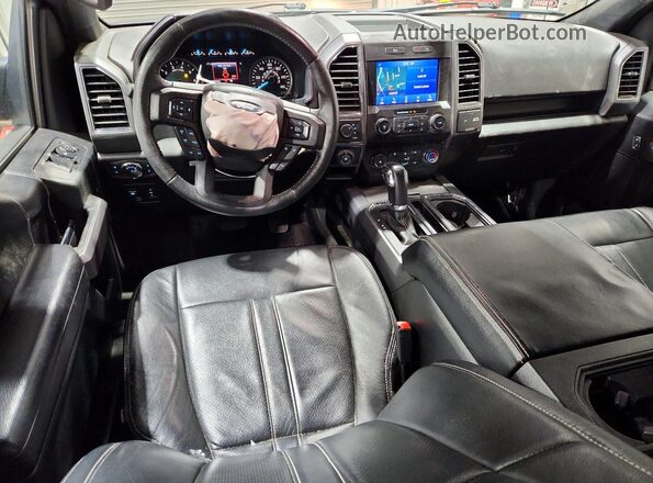 1FTEW1E49KFC36748 2019 FORD F150 Коричневый Вид панели приборов