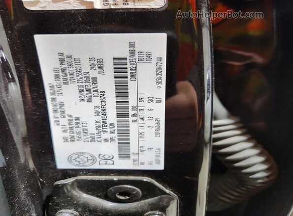 1FTEW1E49KFC36748 2019 FORD F150 Коричневый Вид подкапотного пространства