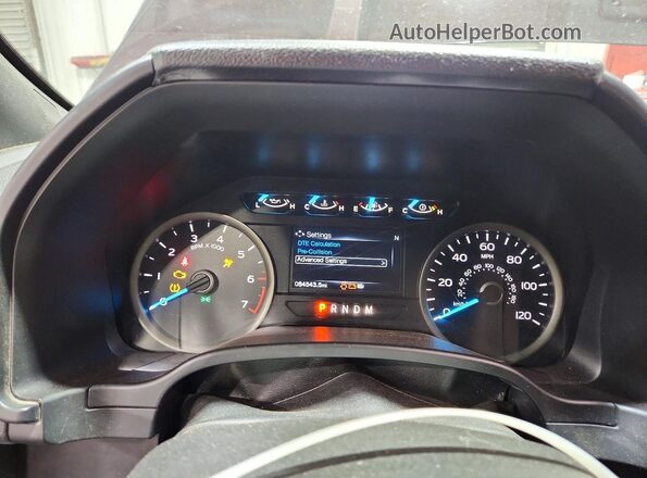 1FTEW1E49KFC36748 2019 FORD F150 Коричневый Вид щитка приборов