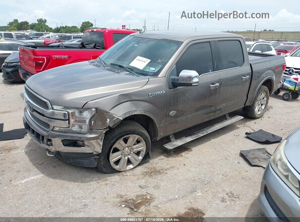 1FTEW1E4XKFD45557 2019 FORD F150 Gray Front left