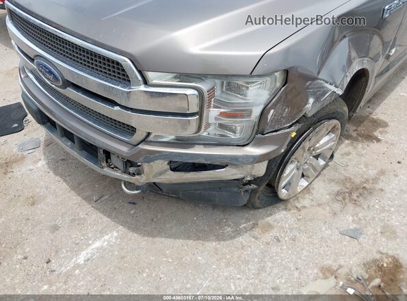 1FTEW1E4XKFD45557 2019 FORD F150 Gray Front view