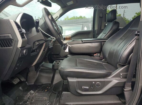 1FTEW1E50JFC81780 2018 FORD F150 Black Widok wnętrza z przodu