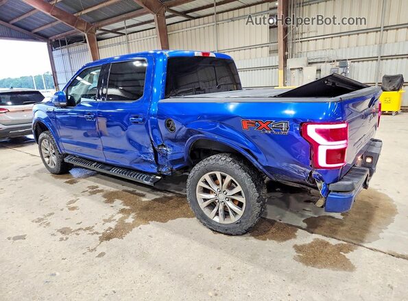 1FTEW1E50JFD36812 2018 FORD F150 Синий Задняя левая четверть