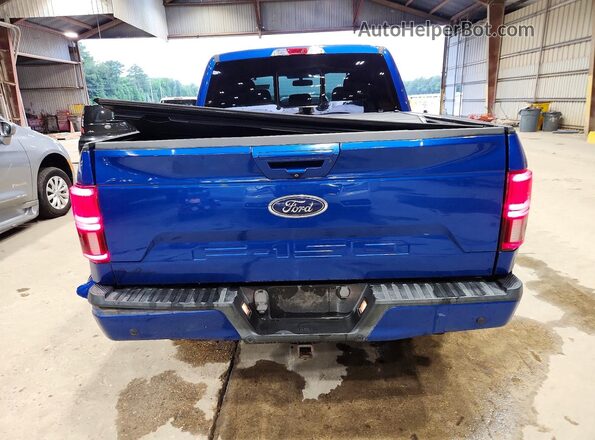 1FTEW1E50JFD36812 2018 FORD F150 Синий Вид сзади