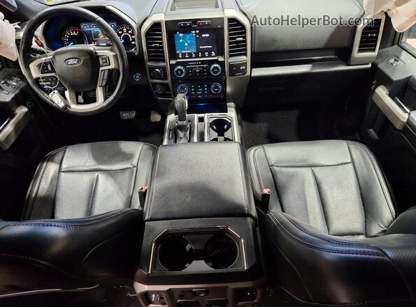 1FTEW1E50JFD36812 2018 FORD F150 Синий Вид панели приборов