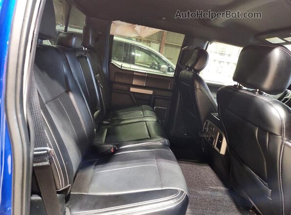 1FTEW1E50JFD36812 2018 FORD F150 Синий Вид задних сидений