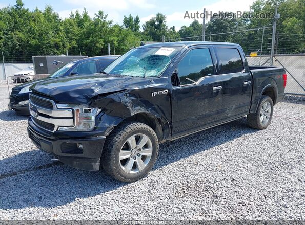 1FTEW1E50JFD50628 2018 FORD F150 Black Vista tres cuartos delantera izquierda