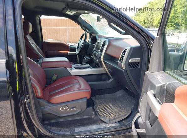 1FTEW1E50JFD50628 2018 FORD F150 Black Vista interior delantera