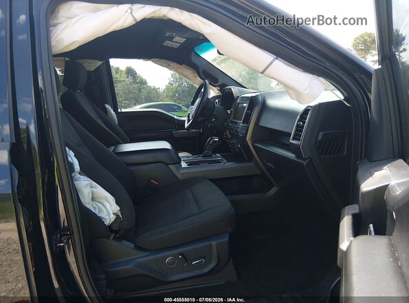 1FTEW1E50JFE35839 2018 FORD F150 Черный Вид салона спереди