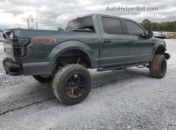 1FTEW1E50JKF49184 2018 FORD F150 Gray Trasero derecho