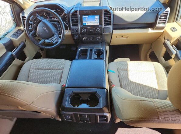1FTEW1E50KFC54953 2019 FORD F150 Maroon Vista del salpicadero