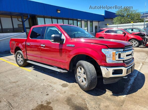 1FTEW1E50KFC54953 2019 FORD F150 Maroon Delantero derecho