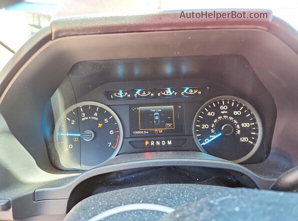 1FTEW1E50KFC54953 2019 FORD F150 Maroon Vista del cuadro de instrumentos