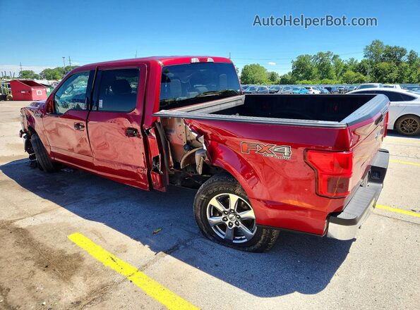 1FTEW1E50KFC54953 2019 FORD F150 Maroon Trasero izquierdo