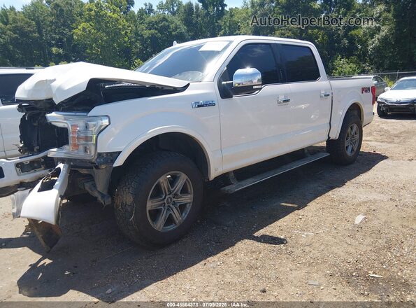 1FTEW1E51JFC39554 2018 FORD F150 White წინა მარცხენა ხედი სამი მეოთხედიდან