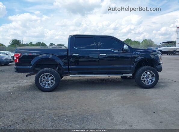 1FTEW1E51JFC64258 2018 FORD F150 Черный Вид задней части салона