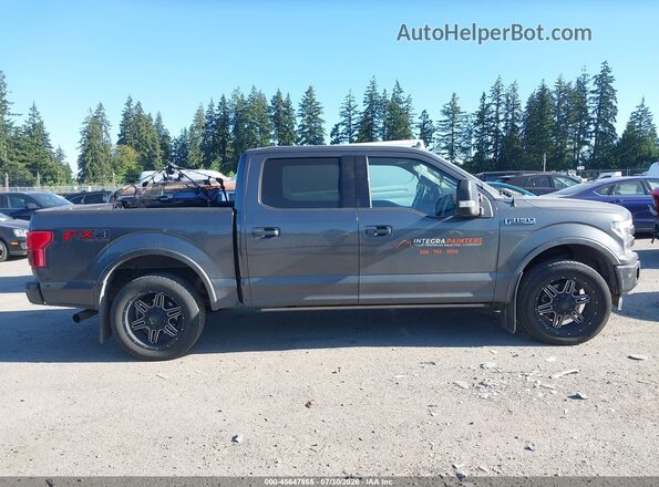 1FTEW1E51JFD21039 2018 FORD F150 Gray Սալոնի հետևի տեսք