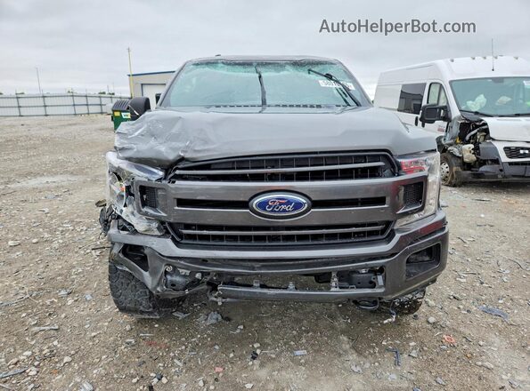1FTEW1E51JKD19301 2018 FORD F150 Gray Դիմացի տեսք