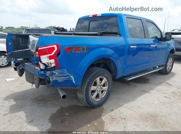 1FTEW1E51LFA12903 2020 FORD F150 Blue Trasero derecho