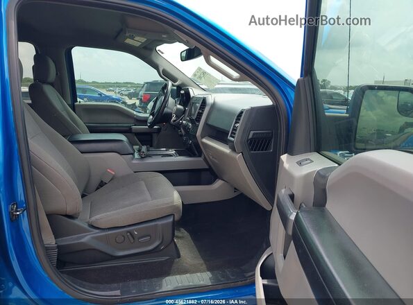 1FTEW1E51LFA12903 2020 FORD F150 Blue Vista interior delantera