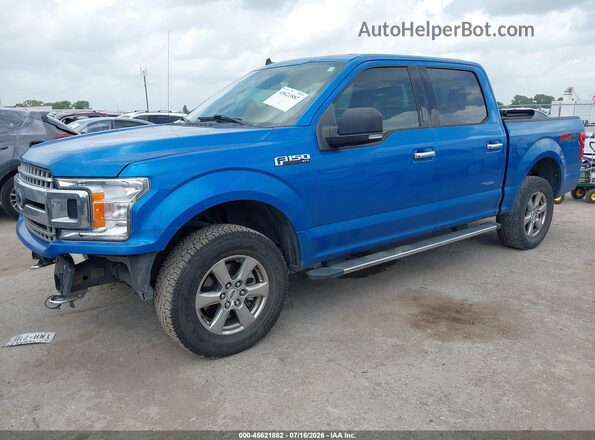 1FTEW1E51LFA12903 2020 FORD F150 Blue Vista tres cuartos delantera izquierda